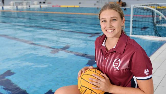 Willow Spero has been selected in Australian Youth/Cadet water polo squad. Picture: Patrick Woods.