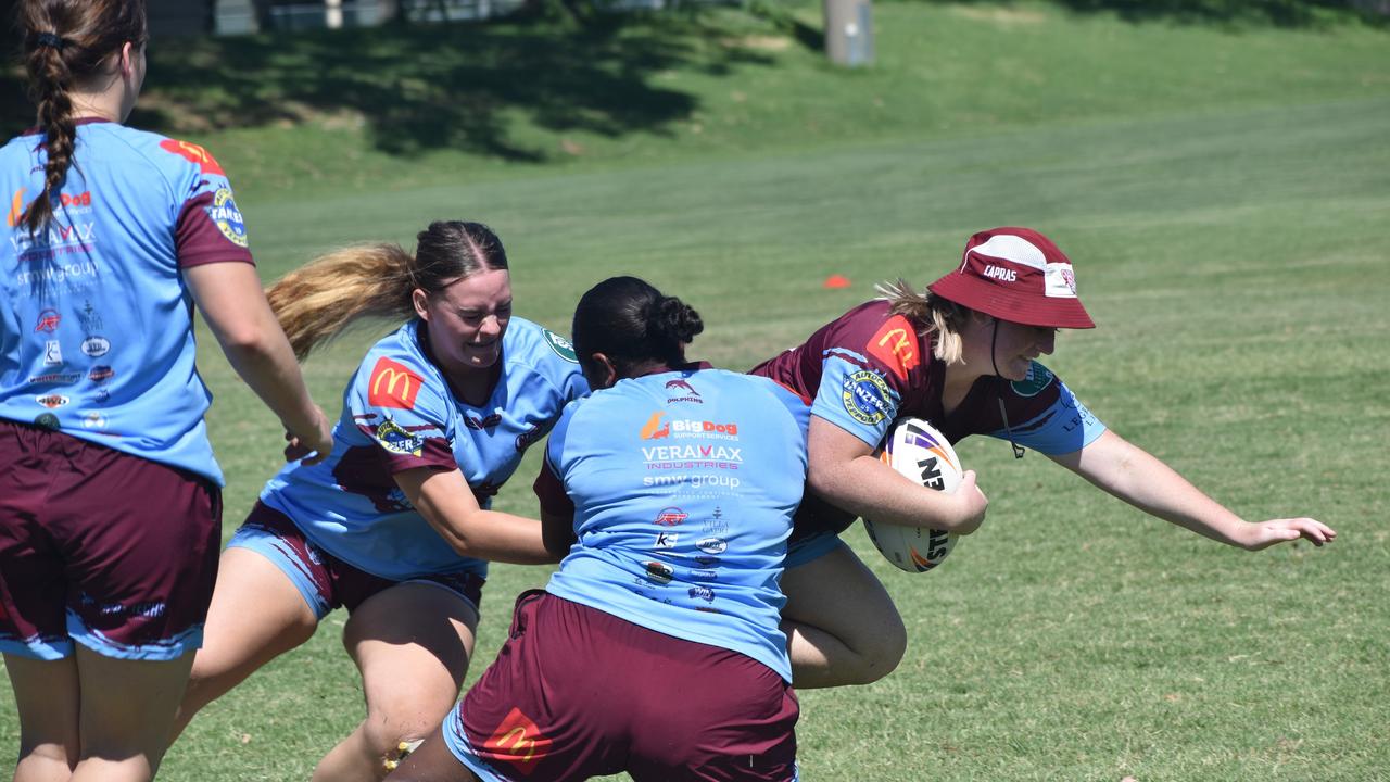 CQ Capras under-17 girls squad at pre-season training at Emmaus College, Rockhampton, on January 18, 2025.