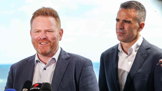 Alex Dighton with Premier Peter Malinauskas. Picture: Russell Millard Photography