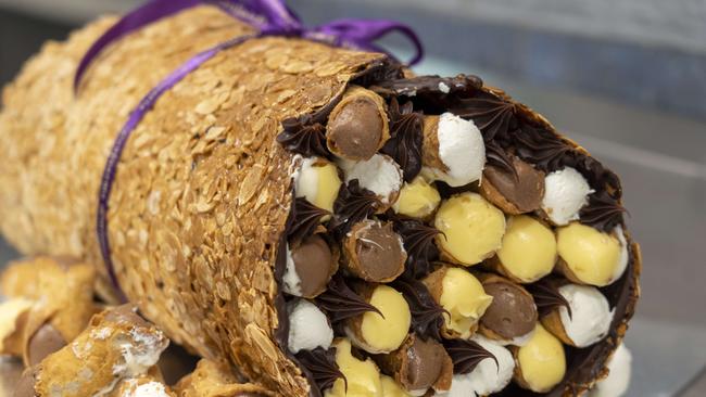 The supercharged cannoli cake. Picture: Matthew Vasilescu