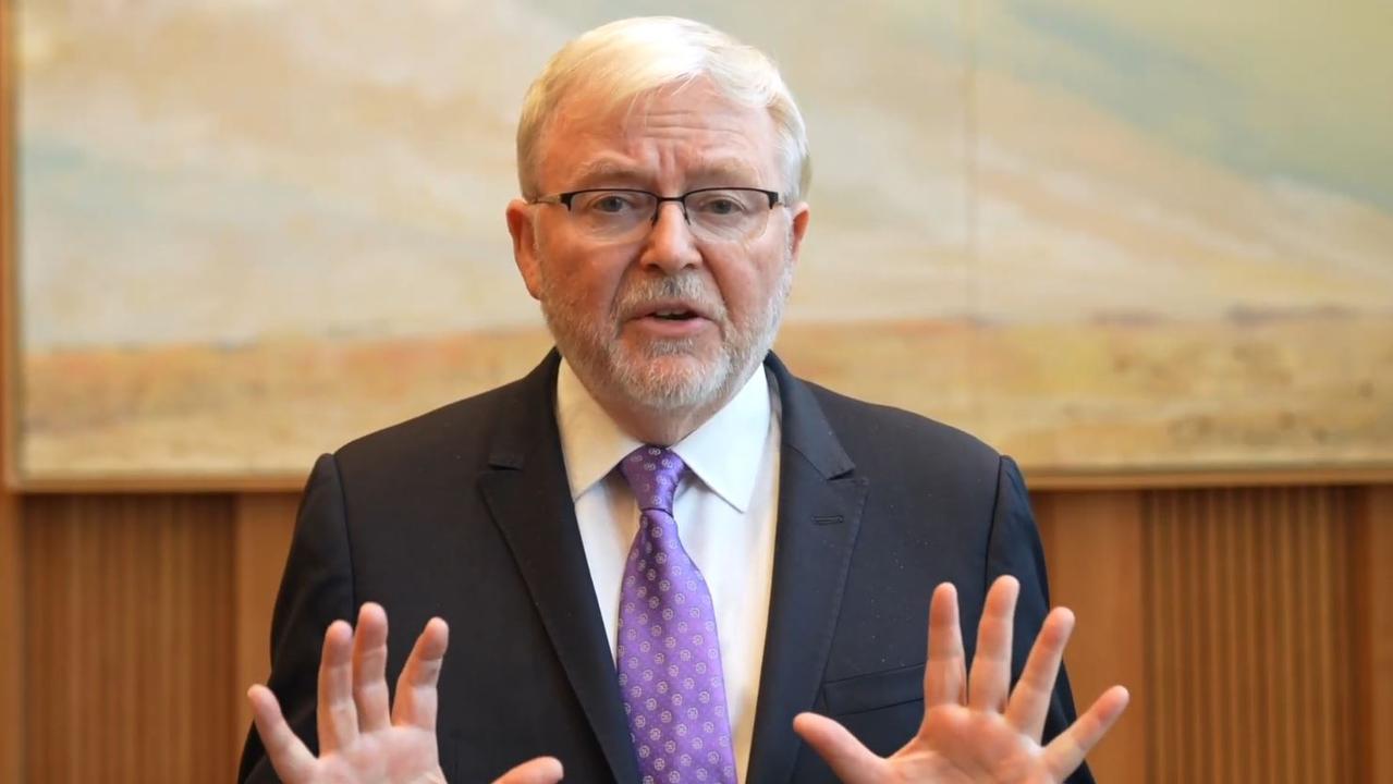 Kevin Rudd breaks his silence on the election of Trump at the United States Studies Centre at the University of Sydney.