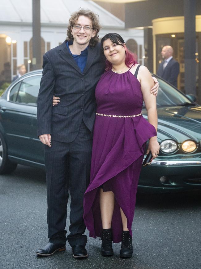 Heath Whitsed partners graduate Hailey Robinson to the Toowoomba Flexi School formal at Burke and Wills Hotel, Thursday, October 20, 2022. Picture: Kevin Farmer