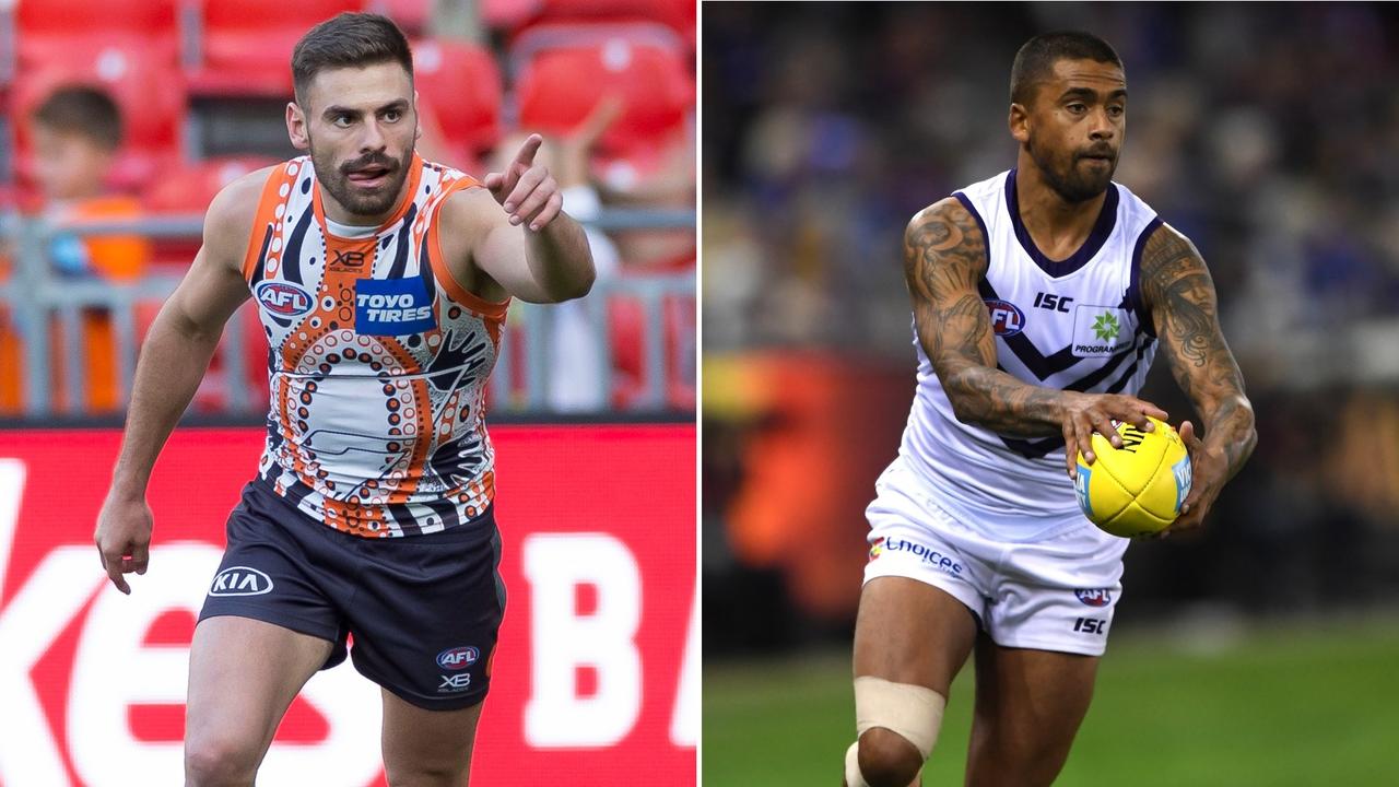 AFL Trade Whispers, featuring Stephen Coniglio and Bradley Hill.