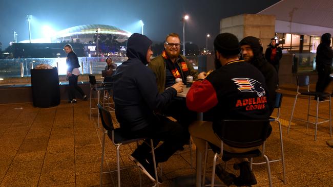 Dining at the Riverbank just outside the Festival Theatre. Picture: AAP / Mark Brake