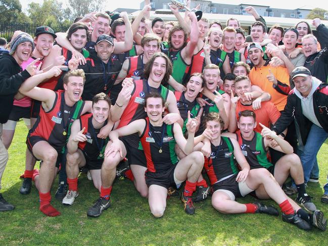 s12mm999  Aquinas Old Collegians - Bloods Premiership Celebrations