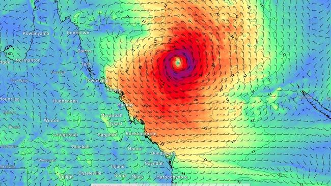 Several forecast models predict the tropical low will move towards the south or southwest between Sunday and Tuesday, but remain just off the Queensland coast. Picture: Supplied