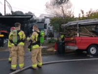 Man charged with assaulting two officers during ‘intense’ Sydney house fire