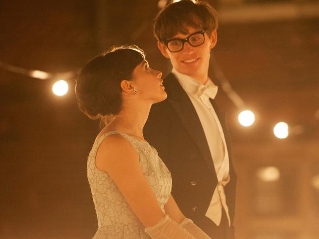 Moore and Redmayne in The Theory of Everything. Picture: Supplied