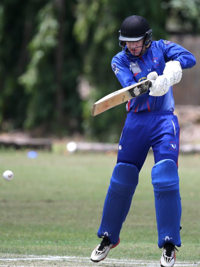 Adam Trewin bats during the Barron v Mulgrave game at Crathern Park PICTURE: ANNA ROGERS