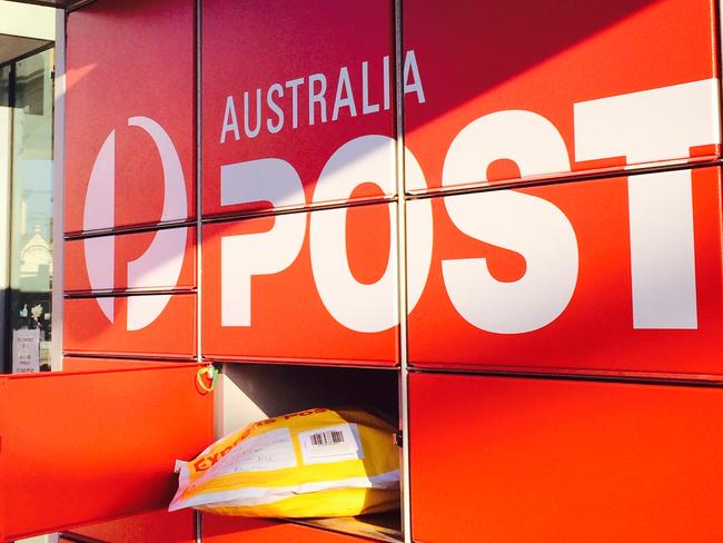 Minchinbury Australia Post 24/7 parcel pick-up lockers. Monique Nevison.