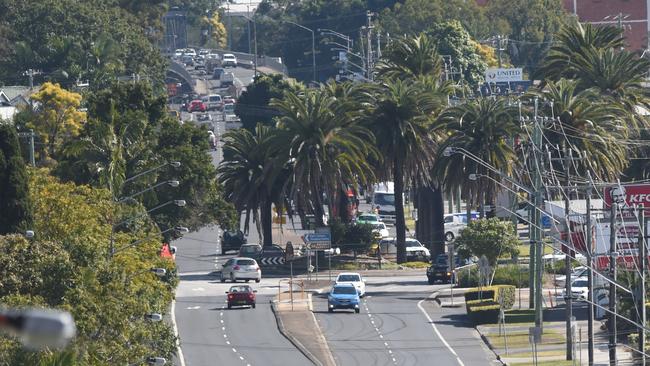 Ballina Road, part of the Bruxner Highway, in Lismore.