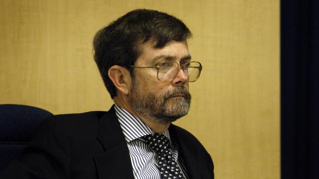 CMC Chairman Robert Needham at the Crime and Misconduct Commission inquiry into the Gold Coast City Council held in Brisbane in 2005