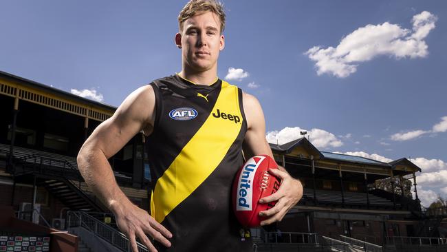 Richmond recruit Tom Lynch at Punt Road.