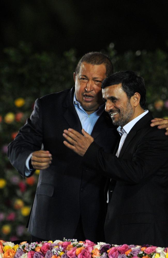 Hugo Chavez (left) and Mahmoud Ahmadinejad pictured in 2012.