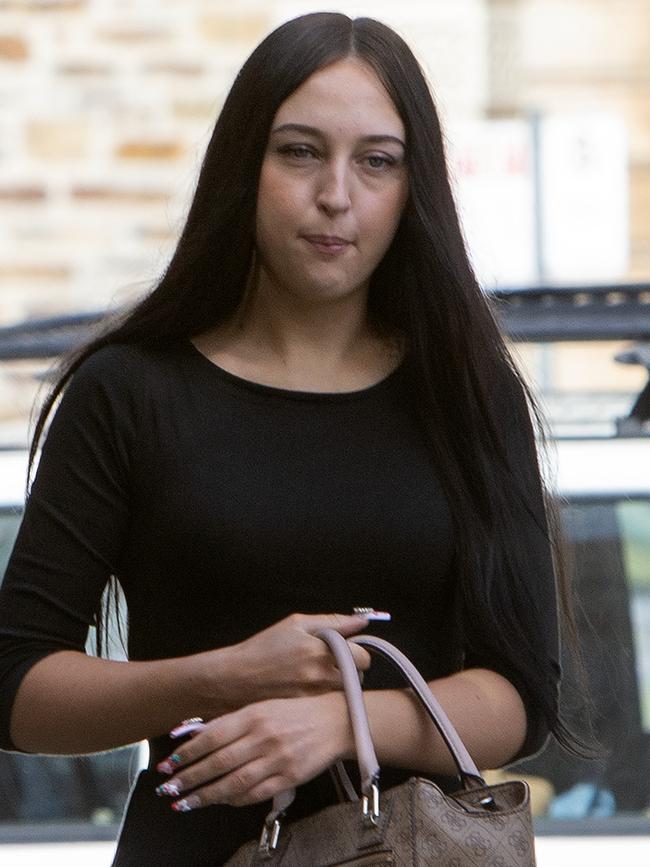 Tahlia Videon arriving at Adelaide Magistrates Courts. Picture: NCA NewsWire/Emma Brasier