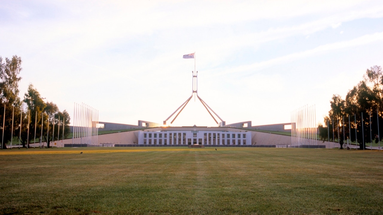 Climate protesters deface Parliament House