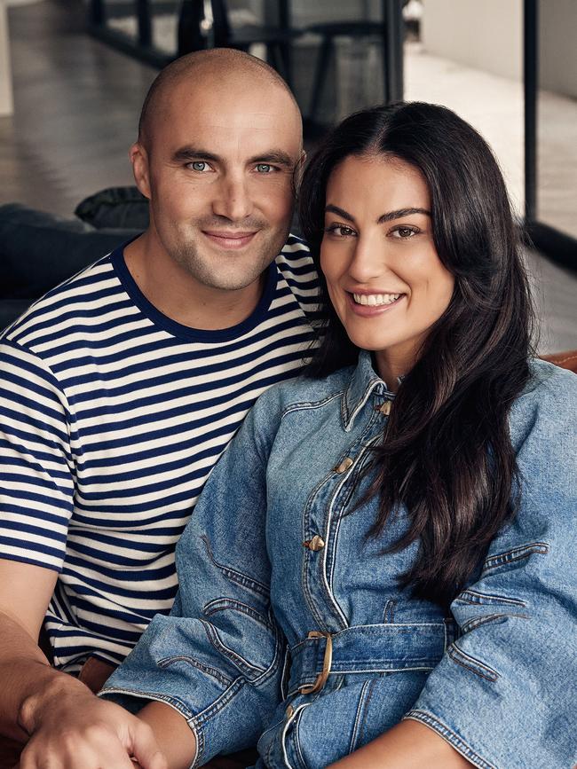 Jaryd Cachia has welcomed his new partner, Jacinta, and her son into the family. Picture: Sam Bisso.