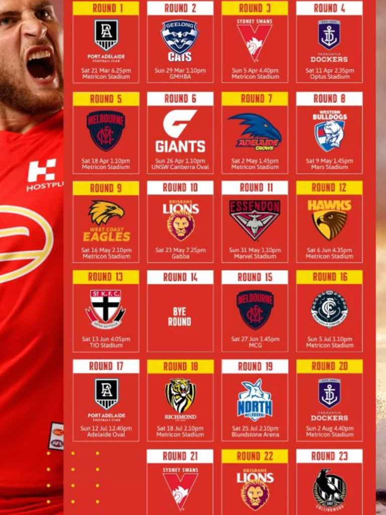 The five Gold Coast Suns home game to watch in the 2020 AFL season