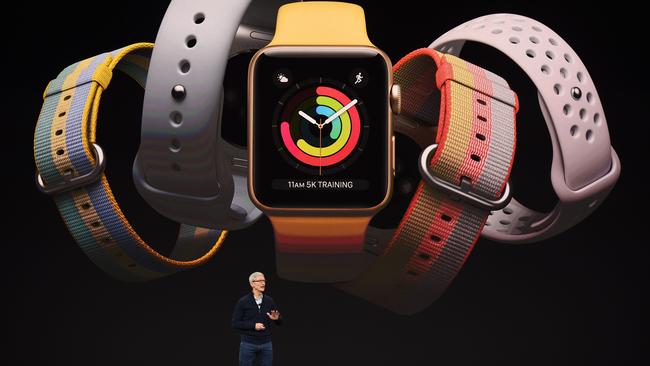 The Apple Watch has outsold the entire Swiss watch industry. Picture: AFP