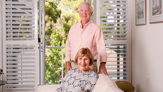 Kevin and Julie Williams in their apartment at On Statenborough Retirement Living. Picture: Tim Joy