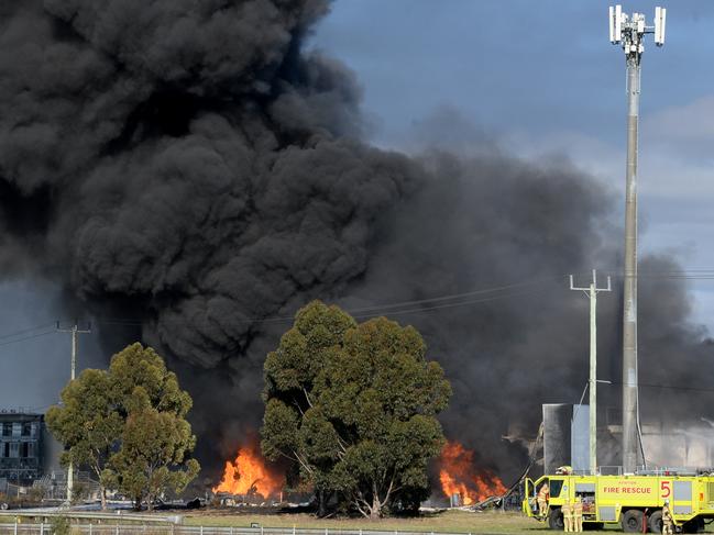 Peter Marshall says ‘luck’ was on the side of firefighters because of the failing equipment they had to use. Picture: Andrew Henshaw