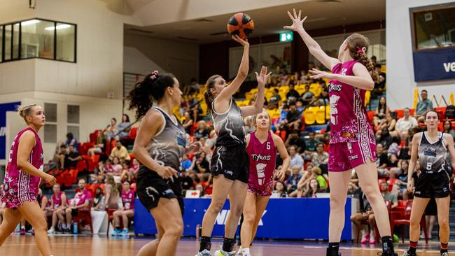 Action shots from the women's and men's Darwin Basketball League Championship grand finals 2024-25. Picture: Pema Tamang Pakhrin