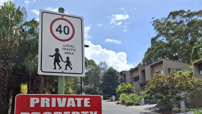 The entrance to the upscale residential district known as The Summit in Coffs Harbour.