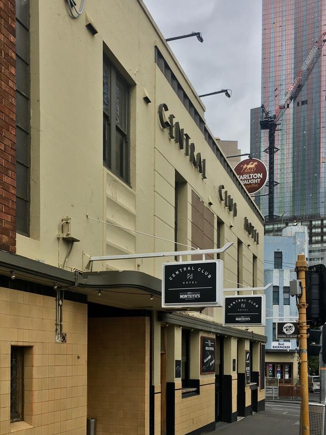 The facade of the Central Club Hotel would remain.