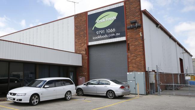 The scandal began in January 2019 when a Greater Dandenong Council health inspector was accused of planting a slug inside the I Cook Foods facility. Picture: David Caird