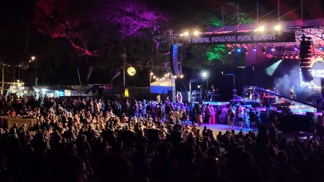 The 20th anniversary edition of the National Indigenous Music Awards was held at Darwin Amphitheatre on August 10, 2024. Picture: Jayde Roxborough