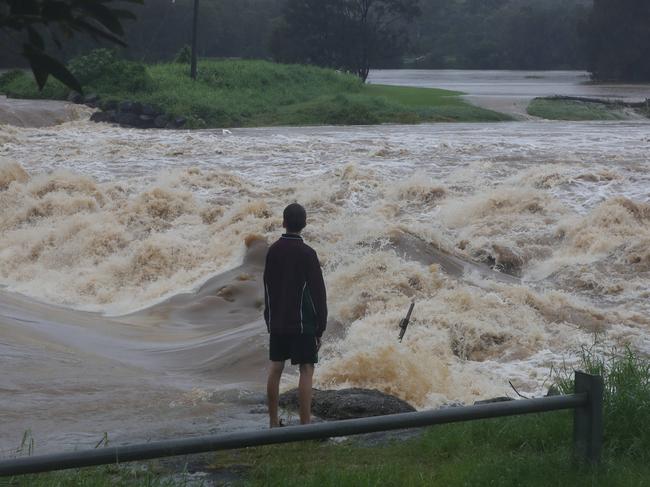 Rising water on the Gold Coast. Picture: Glenn Hampson