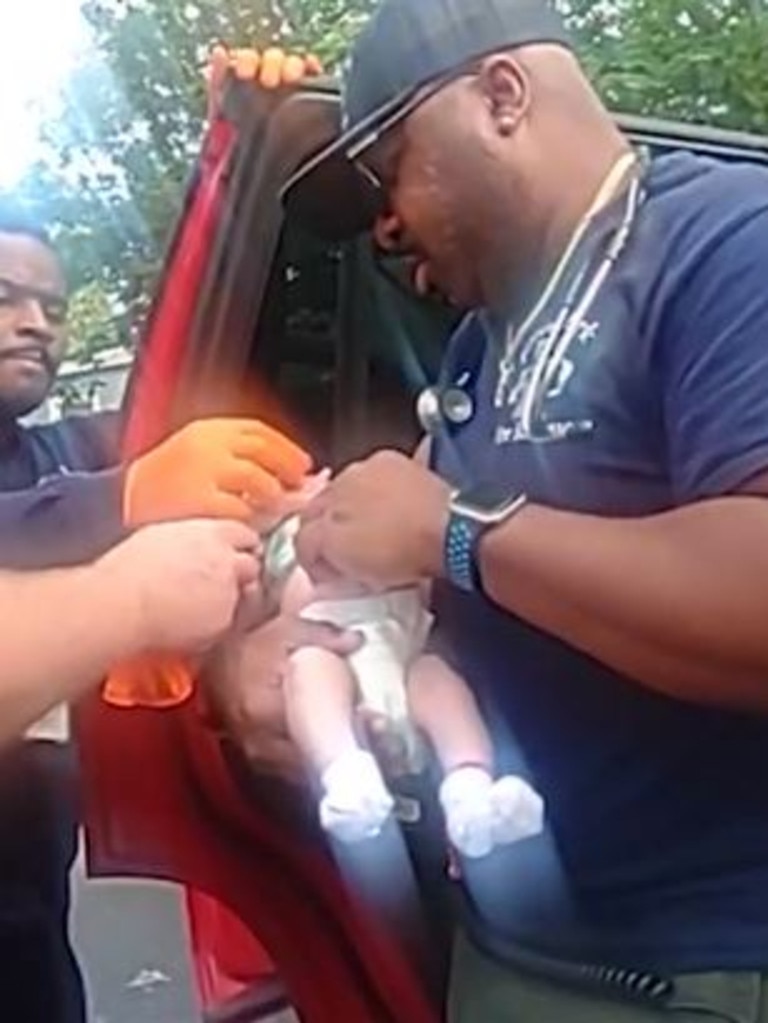 The pair were praised as heroes. Picture: Forest Park Police