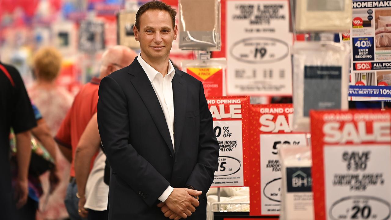 Zac Fried at the opening the biggest Spotlight the company has ever built, in Maroochydore on the Sunshine Coast. Picture: Lyndon Mechielsen