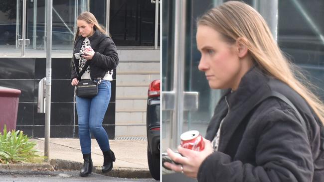 Former meth Toowoomba meth dealer Amy Breeze leaving the Toowoomba courthouse after breaching her suspended jail term on Wednesday, July 17, 2024.