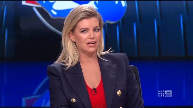 Rebecca Maddern roasted on the AFL Footy Show