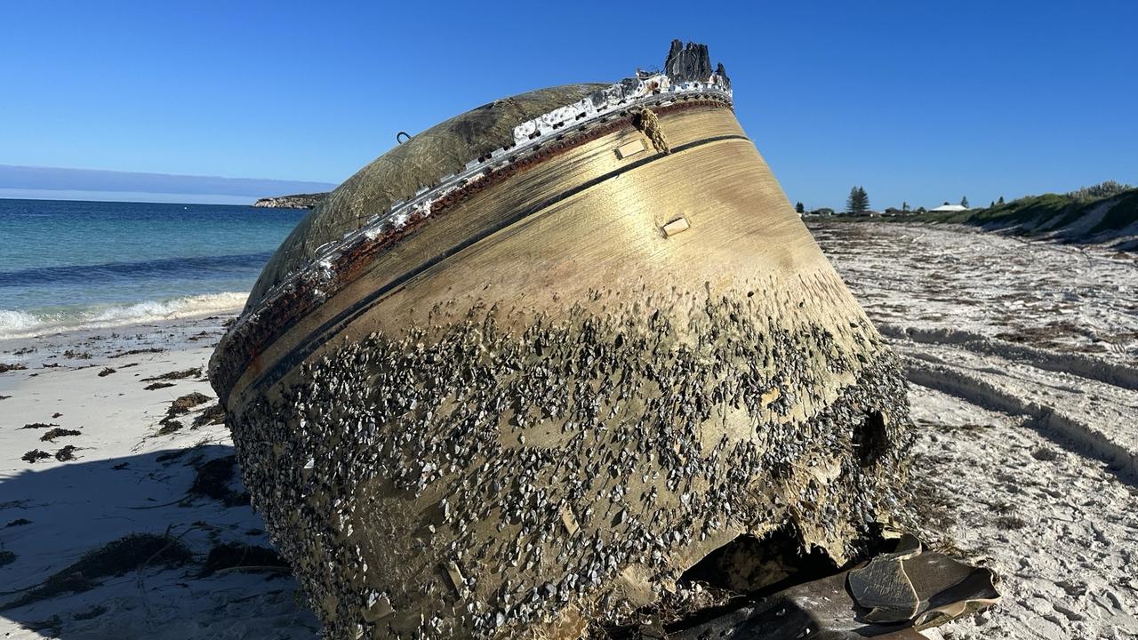 Green Head, WA Unidentified object washed up on beach likely to be space debris news.au — Australias leading news site image