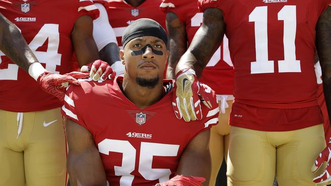 Former San Francisco 49ers safety Eric Reid has signed a one-year deal with the Panthers. Picture: Getty