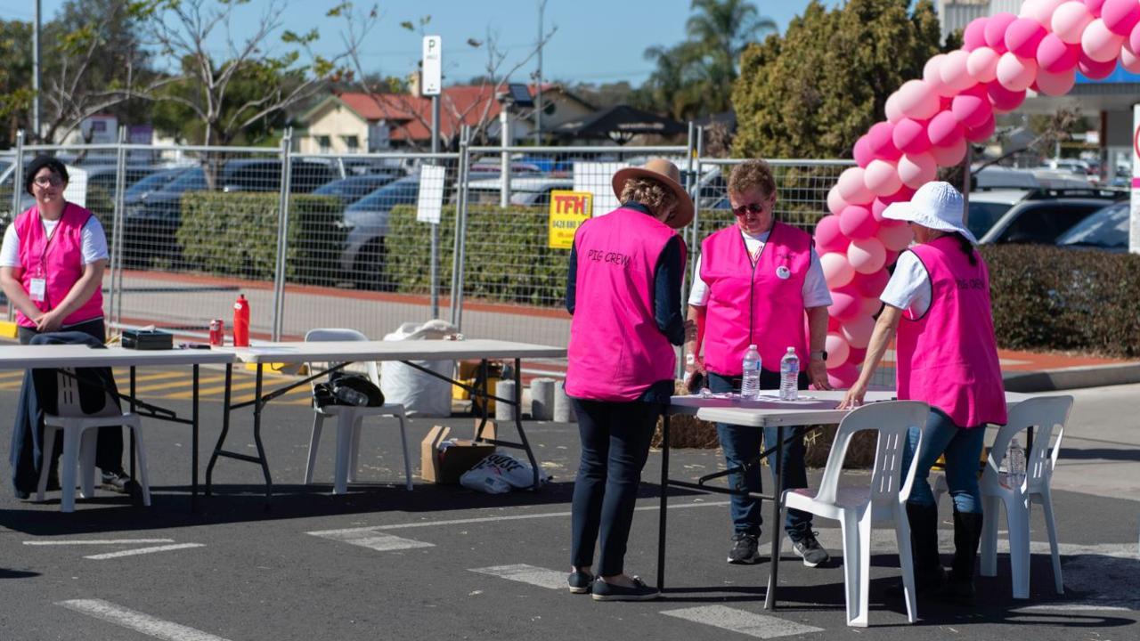 Bacon volunteers at the Kingaroy BaconFest 2023.