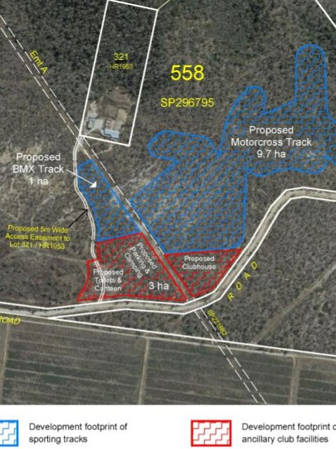 A development application has been submitted to Whitsunday Regional Council for a motocross track and BMX track in Bowen. Photo: Veris