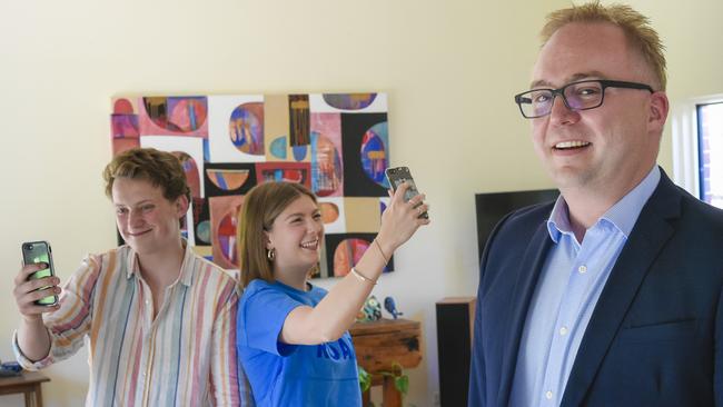 Dr Simon Wilksch, Senior Research Fellow in Psychology, Flinders University, is looking at how social media use impacts body image and eating disorders in young people. Picture: AAP Image/Roy Vandervegt