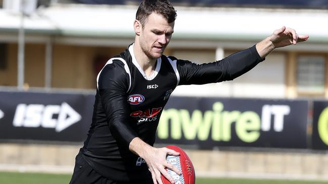 What will Robbie Gray’s role be without Chad Wingard in the team? Picture: Sarah Reed