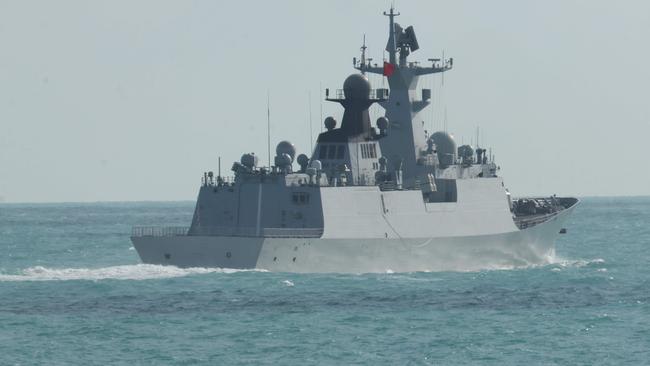 A handout photo taken on February 11, 2025 and released on February 13, 2025 by the Australian Defence Force shows China's Peopleâs Liberation Army-Navy Jiangkai-class frigate Hengyang, part of a task group operating to the north east of Australia. (Photo by Handout / AUSTRALIAN DEFENCE / AFP) / ----EDITORS NOTE ----RESTRICTED TO EDITORIAL USE MANDATORY CREDIT " AFP PHOTO / AUSTRALIAN DEFENCE" NO MARKETING NO ADVERTISING CAMPAIGNS - DISTRIBUTED AS A SERVICE TO CLIENTS