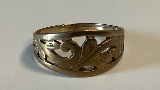 Police also released images of a ring the lady was wearing when she was found in the hope it may help identify her. Picture: QPS/Supplied