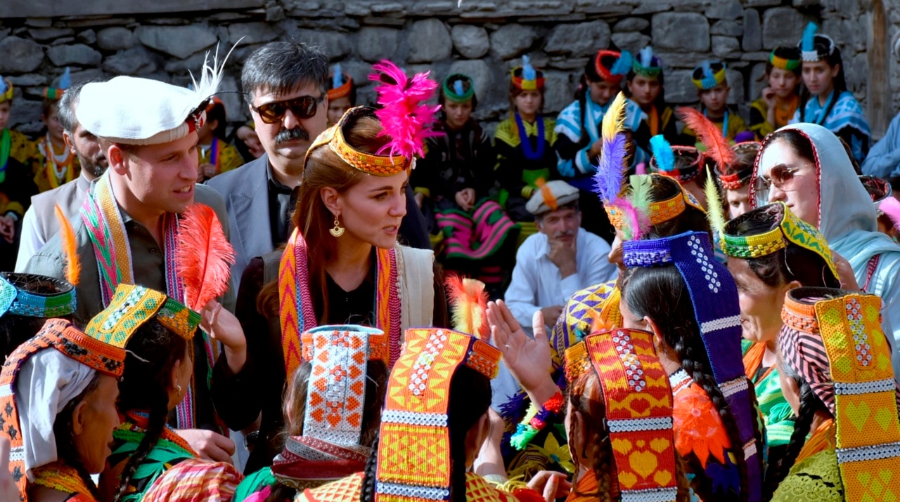 William and Kate tour Pakistan glacier