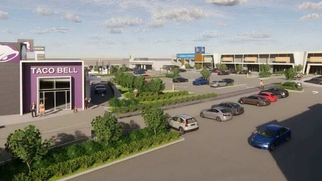 NEW PLANS: Concept art for the $18 million second stage of the Wilsonton Shopping Centre redevelopment, which will feature a Taco Bell and 7-Eleven service station.