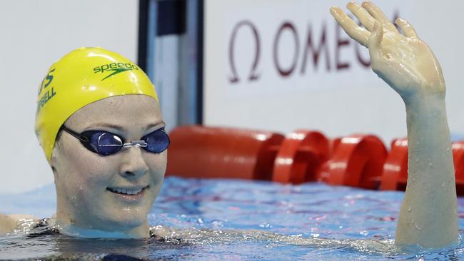 When Cate Campbell cruised to the finish of her 100m freestyle heat with an Olympic record this morning, it’s easy to forget the incredible sacrifice it took for her to get there. Picture: AP Photo/Michael Sohn