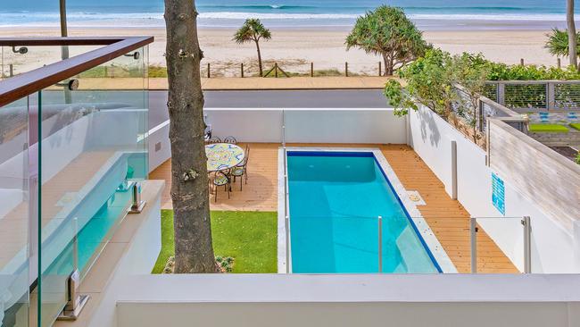 Data supplied by Airbnb shows this Currumbin beach house was the Gold Coast's best performing Airbnb, earning an estimated $132,000 a year for owner Holly Hohn. Picture: Supplied