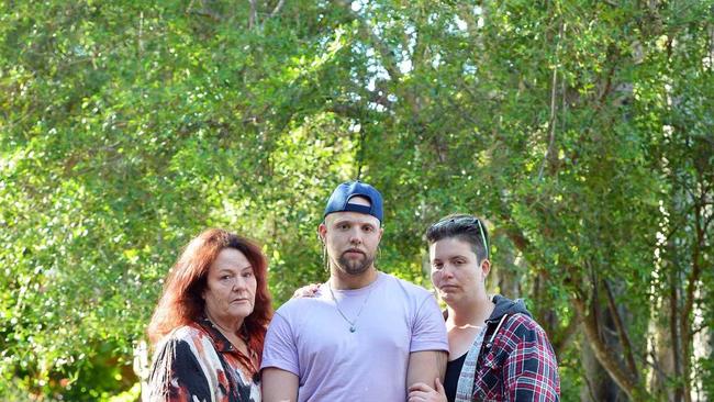 STRONGER TOGETHER: Ryan Forbes' life was changed when he read about Lloyd Copper, a proud gay man took his life recently due to bullying. Ryan was inspired to reach out to Lloyd's mum Barbara Copper and his sister Mary Copper. Picture: Patrick Woods