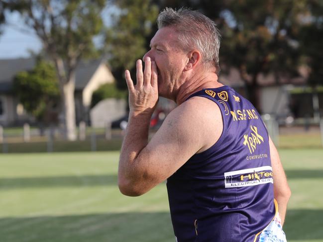 Dale Purcell at North Shore training. Picture: Alan Barber