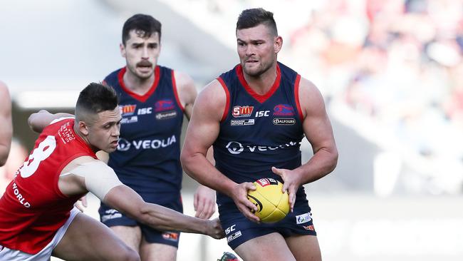 Norwood’s Mitch Grigg is a two-time Magarey Medallist. Picture: Sarah Reed